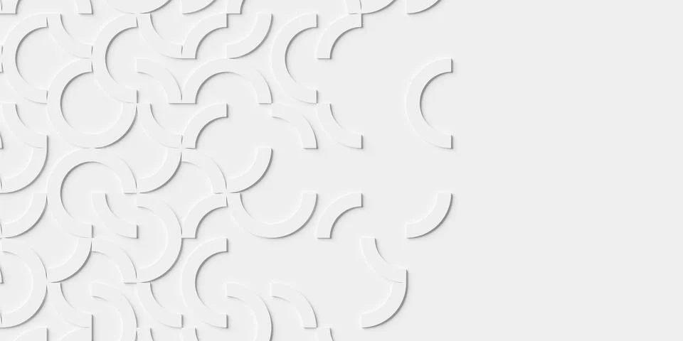 Array or grid of random rotated white partial rings background wallpaper ba.. イラスト素材