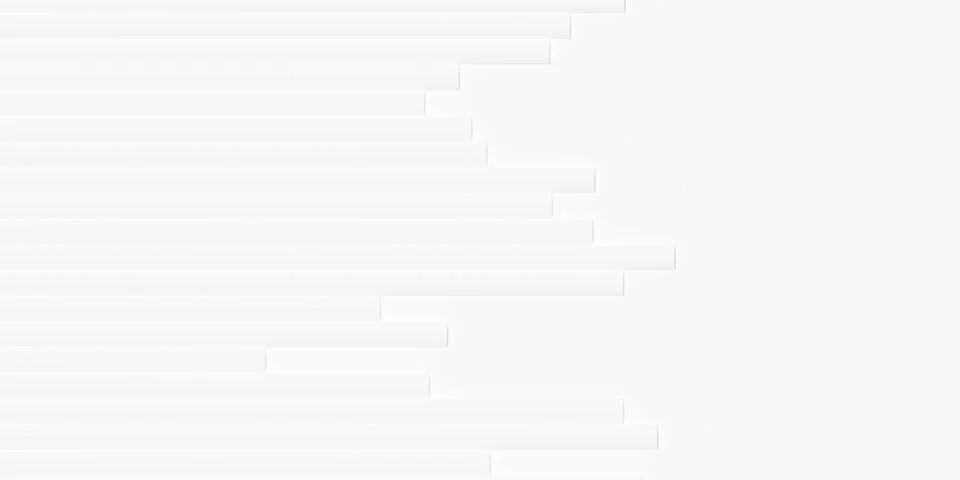 Array of random shifted white cube boxes block left edge border background .. Stock Illustration