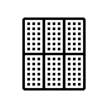 Array solar panel glyph icon vector illustration Stockillustratie