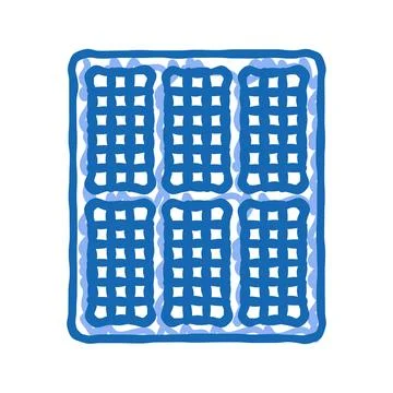 Array solar panel icon doodle illustration Ilustración de archivo