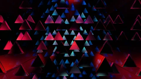 Array triangle glow Stock Footage 46998065