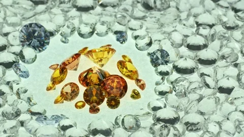 .An array of yellow diamonds surrounded by an array of white diamonds. Stock Footage 252210189
