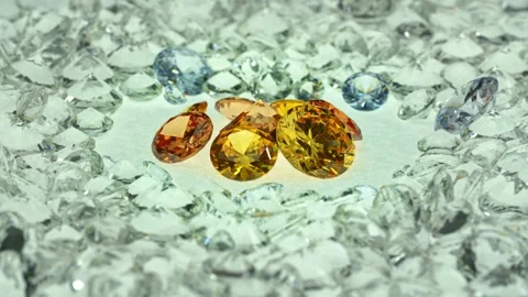 .An array of yellow diamonds surrounded by an array of white diamonds. Stock Footage 252210261