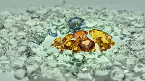 .An array of yellow diamonds surrounded by an array of white diamonds. Stock Footage 255313695
