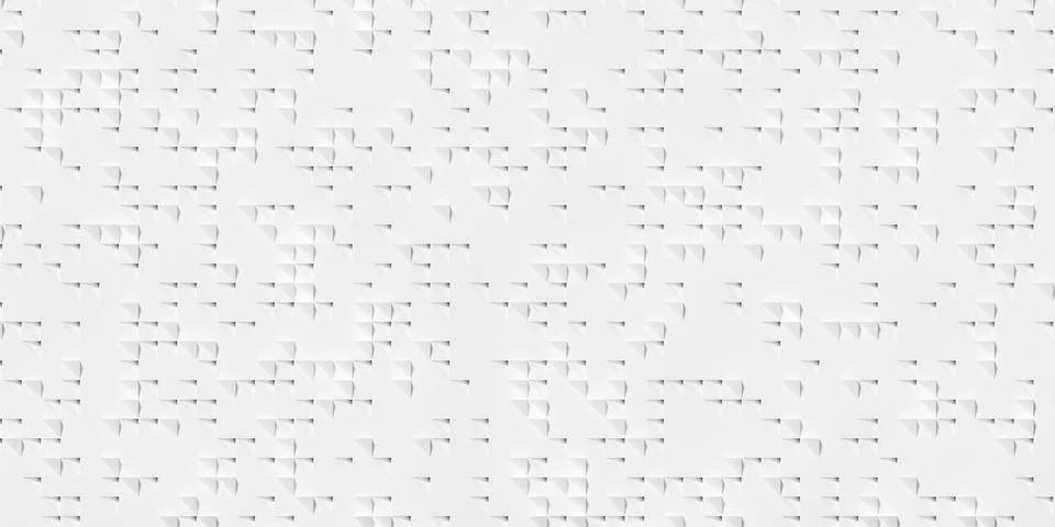 Arrayof tiny, small rotated white squares background wallpaper banner patte.. Illustrazione stock