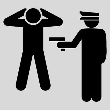 Arrest icon Stock Illustration