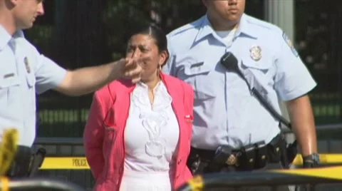 Arrest of Immigration supporter Video stock 7906117