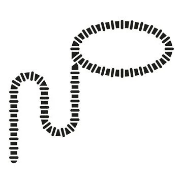 Arrest lasso icon simple vector. Cowboy rope Stock Illustration