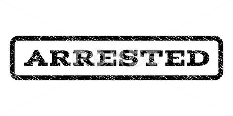 Arrested Watermark Stamp Graphic 73267093