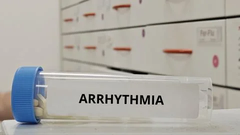 ARRHYTHMIA treatment tablets for regulate abnormal heart rhythm 스톡 사진