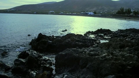 Arrieta rocks at Dusk Stock Footage 102189538