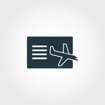 Arrival Board creative icon. Simple element illustration. Arrival Board concept Ilustración de archivo