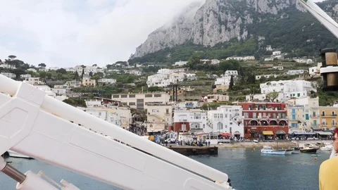 Arrival at Capri by ferry Video stock 89566507
