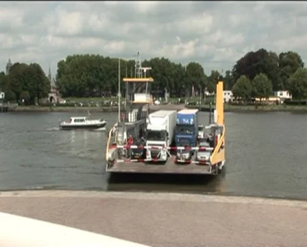 Arrival ferry (accelareted) Stock Footage 8517405