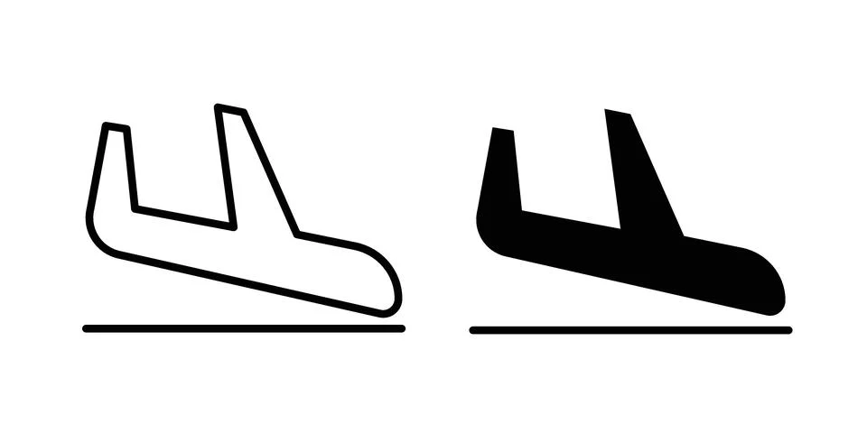 Arrival icon concept. best for web design Illustrazione stock