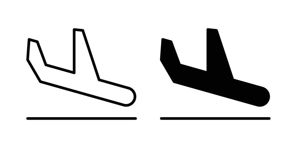 Arrival icon graphic element. web icon set 库存插图