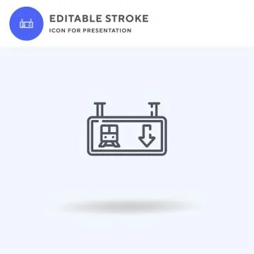 Arrival icon vector, filled flat sign, solid pictogram isolated on white, logo Ilustración de archivo