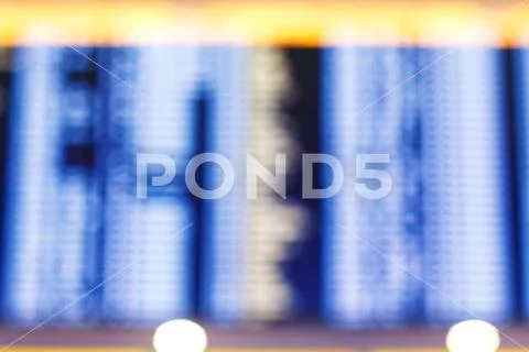 Arrival or departure board in Airport Stock Photos