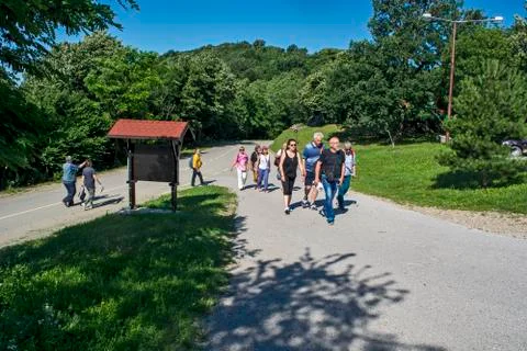 Arrival of tourists Stock Photos
