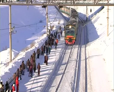 Arrival of the train 2 動画素材 1808529