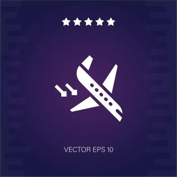 Arrival vector icon Stock Illustration