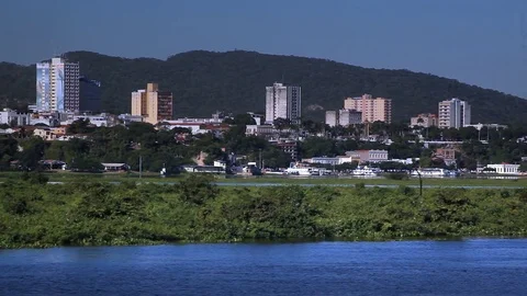 Arrived to Corumbá by River 3 Stock Footage