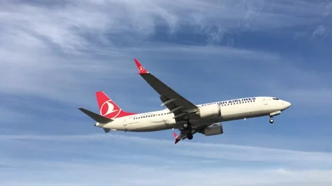 Arriving Airliner Stock Footage 231322763