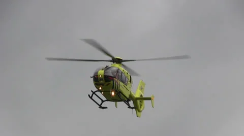 Arriving ambulance helicopter Stock-Footage 24946068