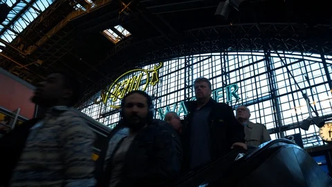 Arriving At Cologne Central Station Stock Footage 105620679