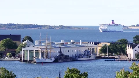 Arriving ferry Stock Footage 55859557