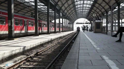 Arriving German S-Bahn Stock Footage 36141100