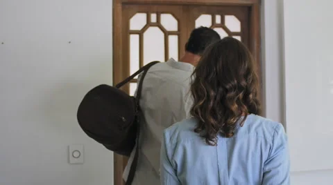 Arriving at honeymoon suite Stock Footage 55654000