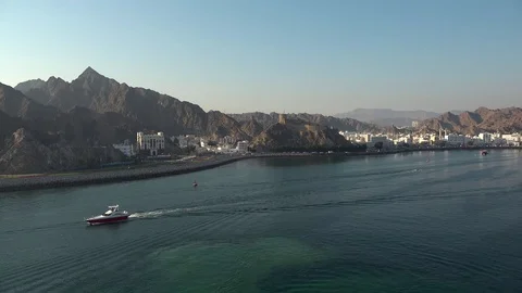 Arriving at Mascat, Oman Stock Footage 71486793