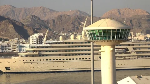 Arriving at Mascat, Oman Stock Footage 71487823