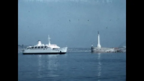 Arriving in Messina 1970 스톡 동영상 269485634