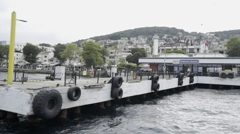 Arriving to pier Stock Footage 54821013