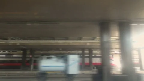 Arriving at a Railway Station Video stock 81064352