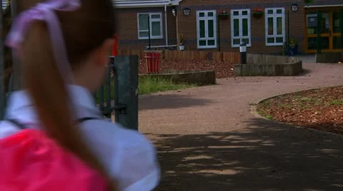 Arriving for school Stock Footage 22665725