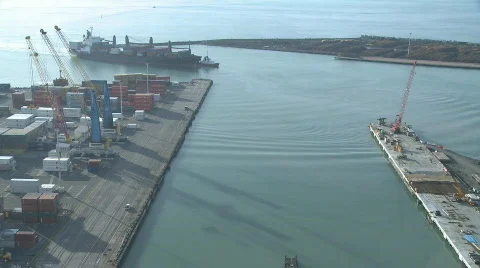 Arriving ship time lapse Stock Footage 476335