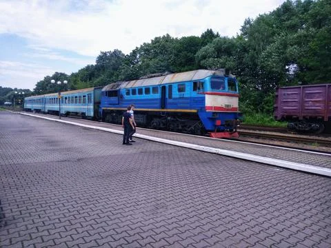 Arriving Train Stock Photos