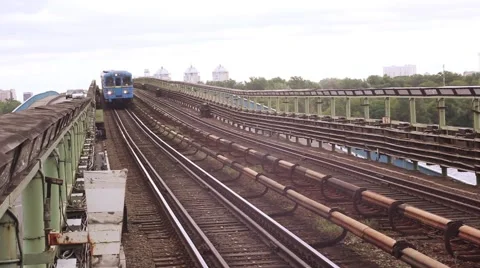 Arriving by train at station Stock Footage 41541834