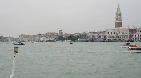 Arriving at venice from ship Stock Footage 23367919