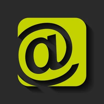 Arroba icon design Stock Illustration