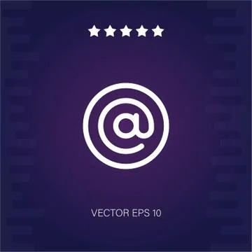 Arroba vector icon Stock Illustration