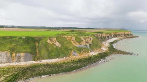 Arromanches DDay beaches Stock Footage 281275475