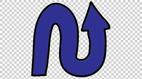 Arrow 14 animation with transparent background Stock Footage 44510497