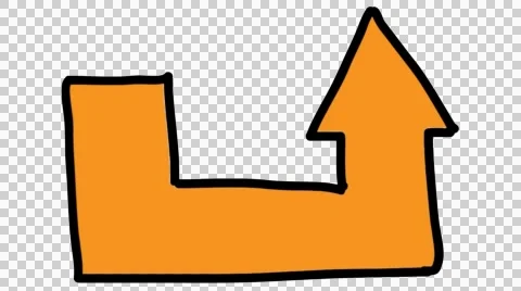 Arrow 17 animation with transparent background Stock Footage 44514930