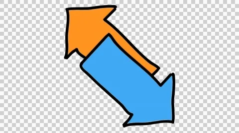 Arrow 20 animation with transparent background Stock Footage 44516233