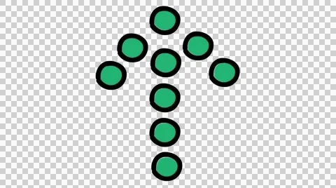 Arrow 33 animation with transparent background Stock Footage 44458003