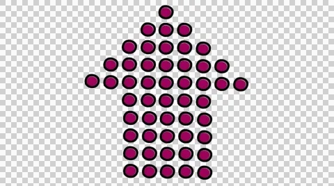 Arrow 35 animation with transparent background Stock Footage 44459645